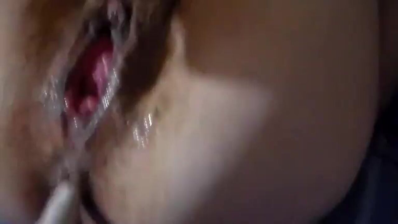 Dirty ass hole penetrated by my finger in this amateur slut's ass