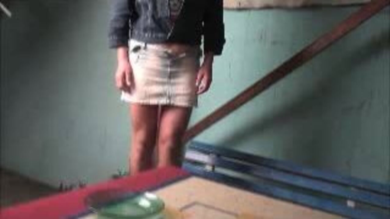 Amarena, the filthy scat girl, gets kinky with her own piss