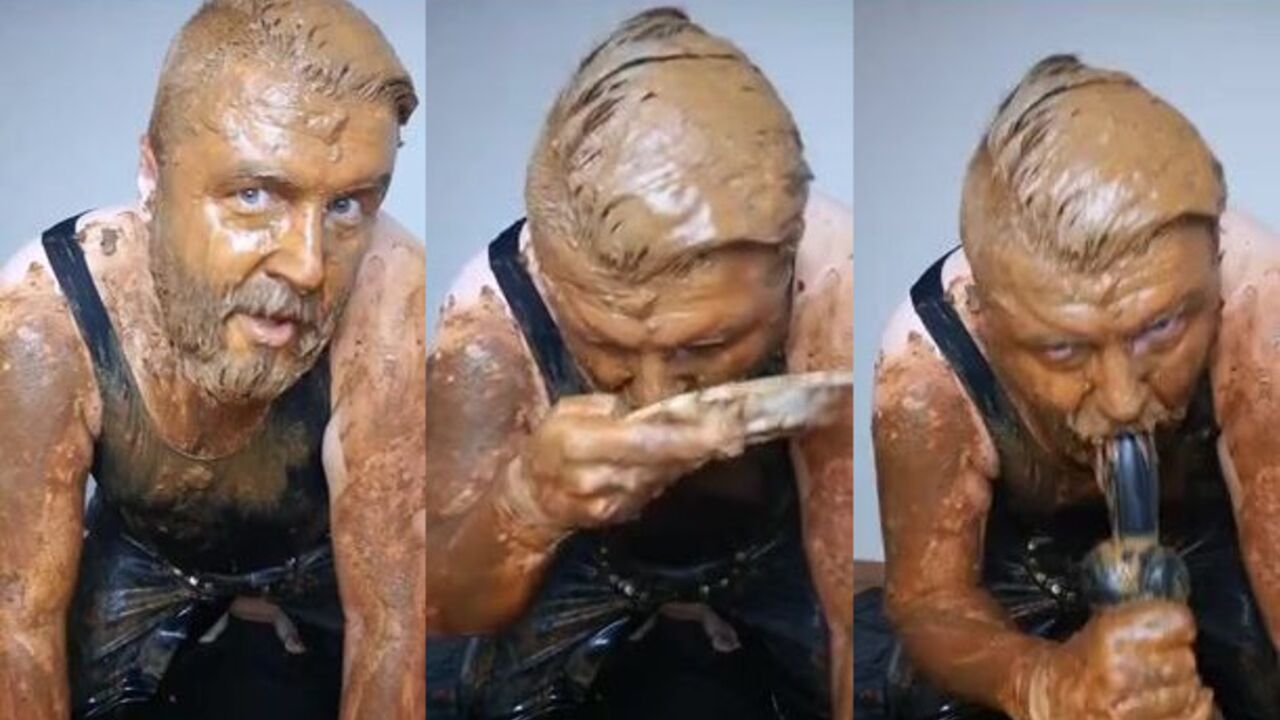 Extreme bisexual scat porn: Kacke and Schnodder get kinky in a leather-clad bisexual frenzy