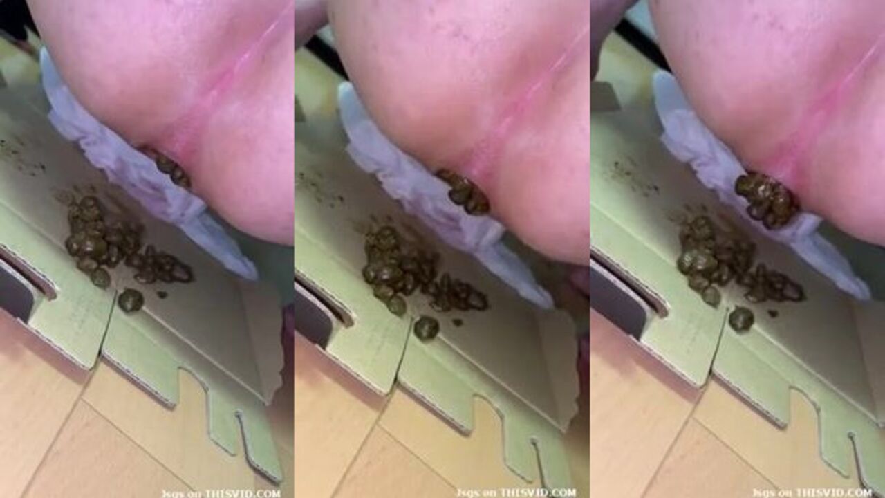 The rabbit goes wild: A filthy scat porn video of a scat slave getting off