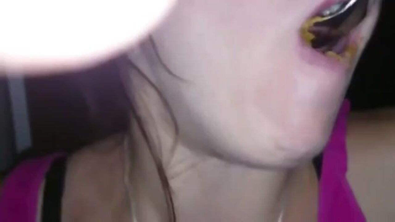 Watch this hot Spanish slut devour a load of spunk in her mouth