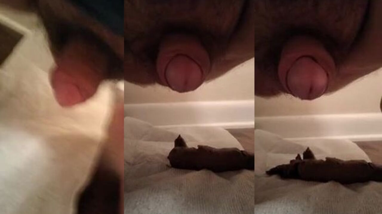 Watch this chubby dude pee on the floor while getting a hard fuck