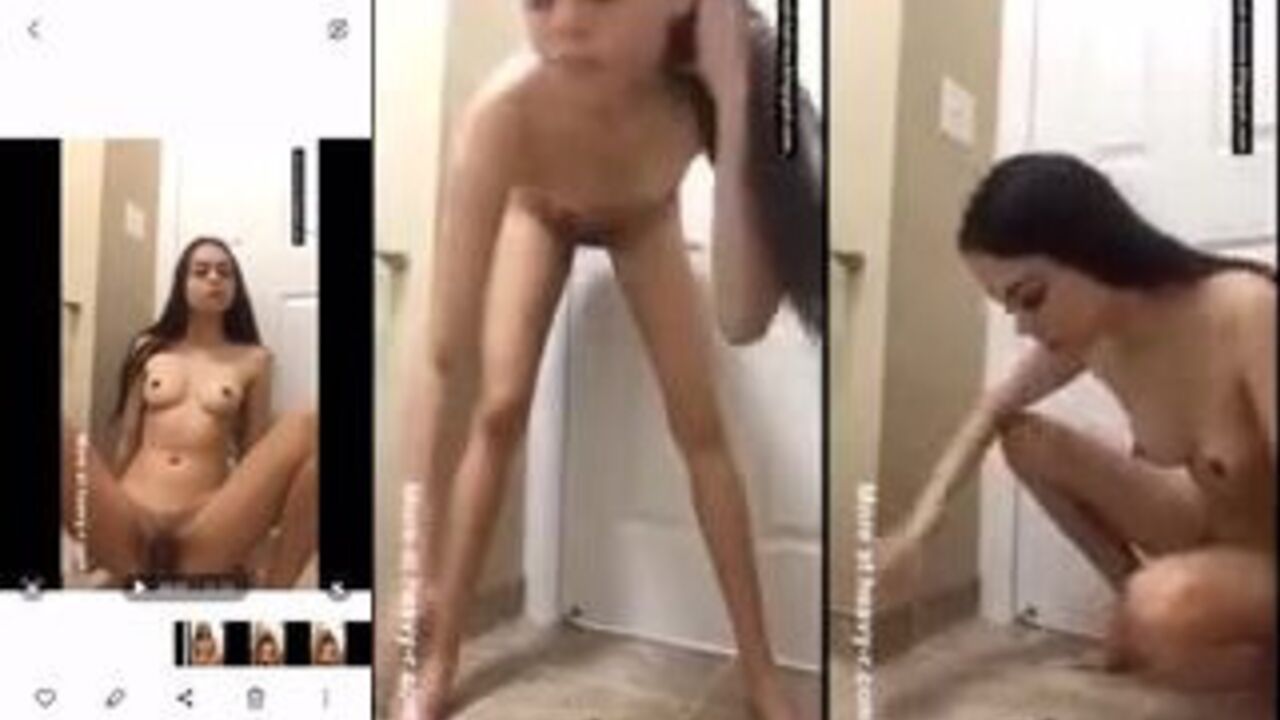 Watch this cute teen devour her own filth with her mouth and hands