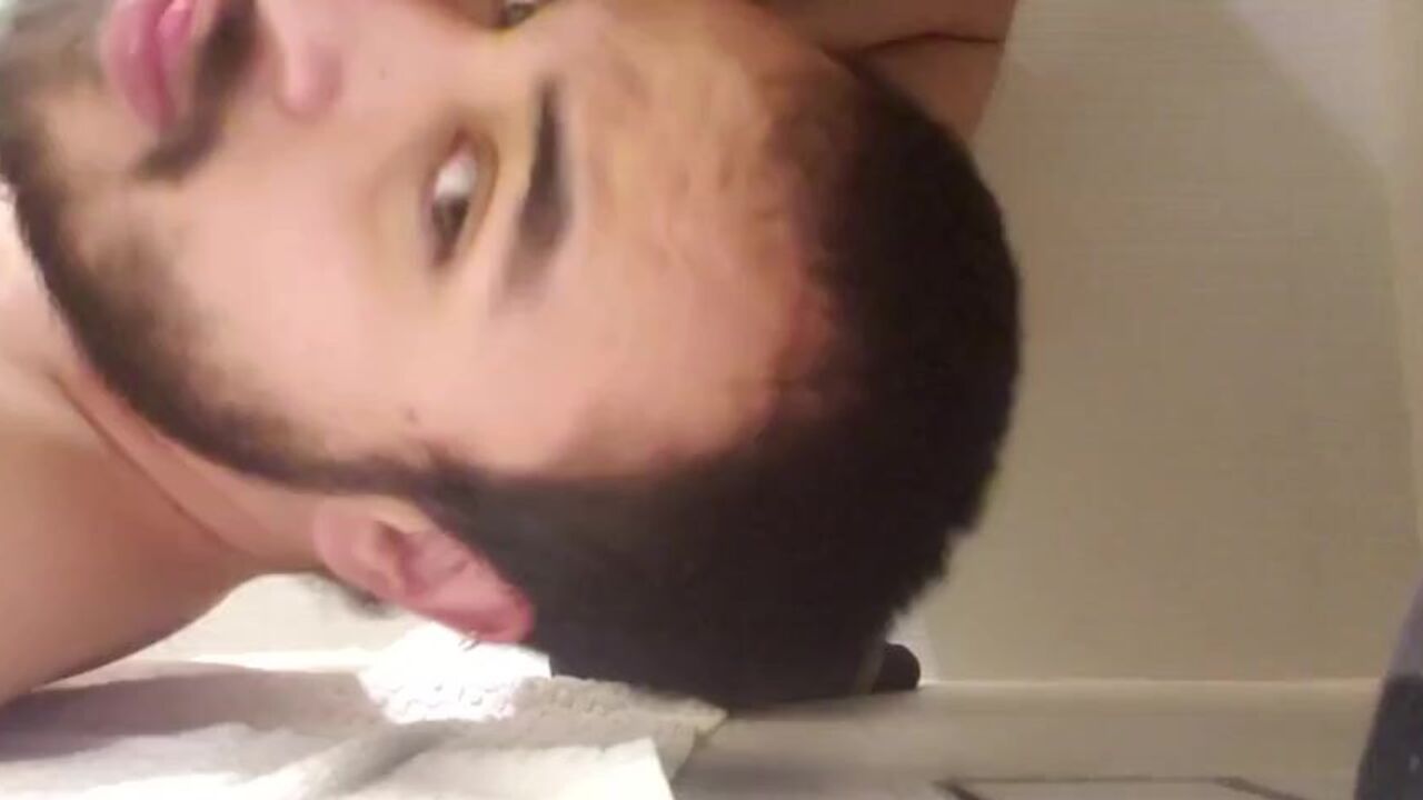 Curious married guy eats his own load in steamy scat porn video