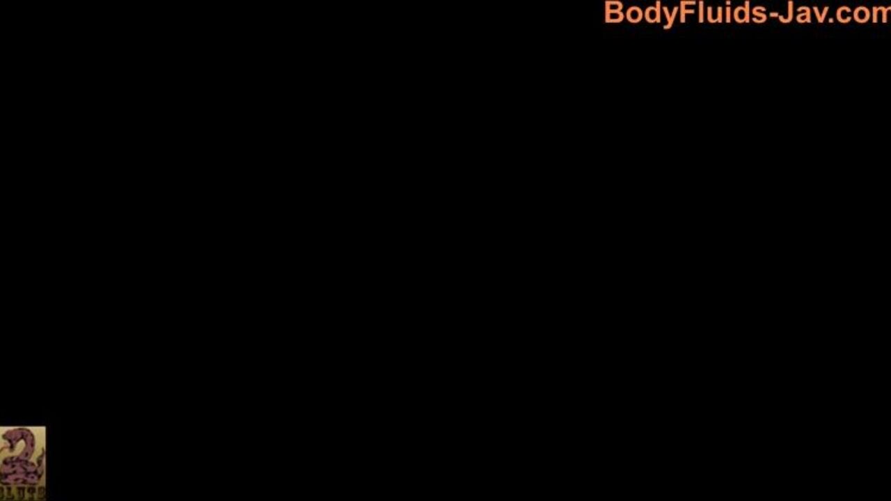 Watch this cute girl get her pussy and asshole drenched in her own warm jizz