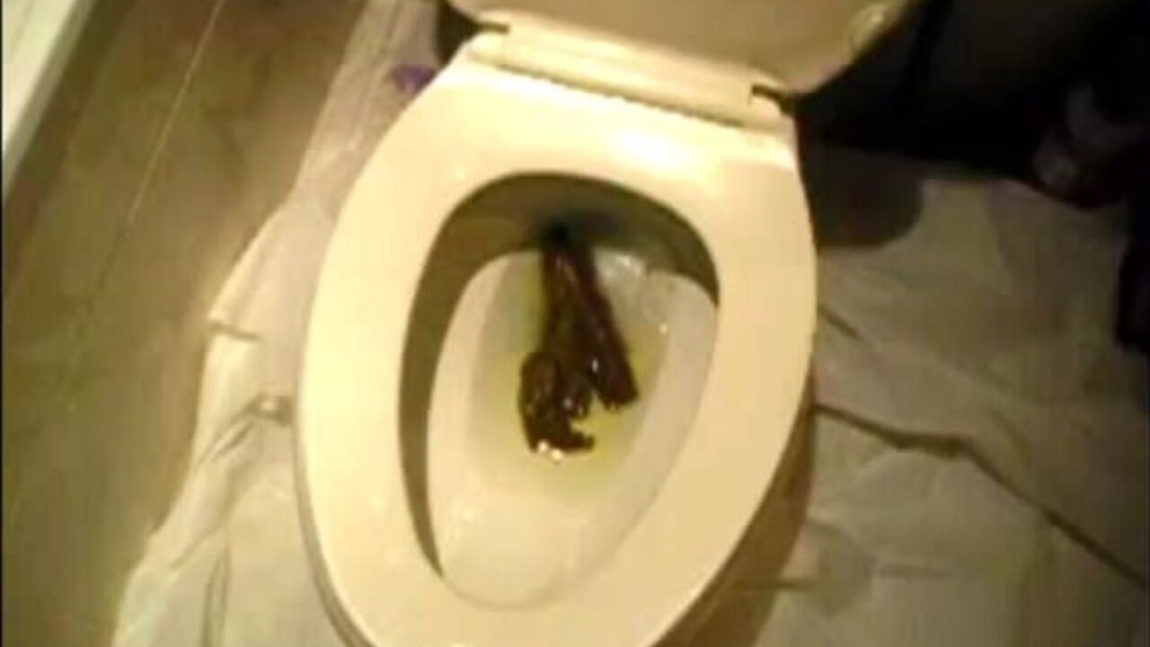 Watch this guy get a hot facial after exposing his scat & shitting all over it