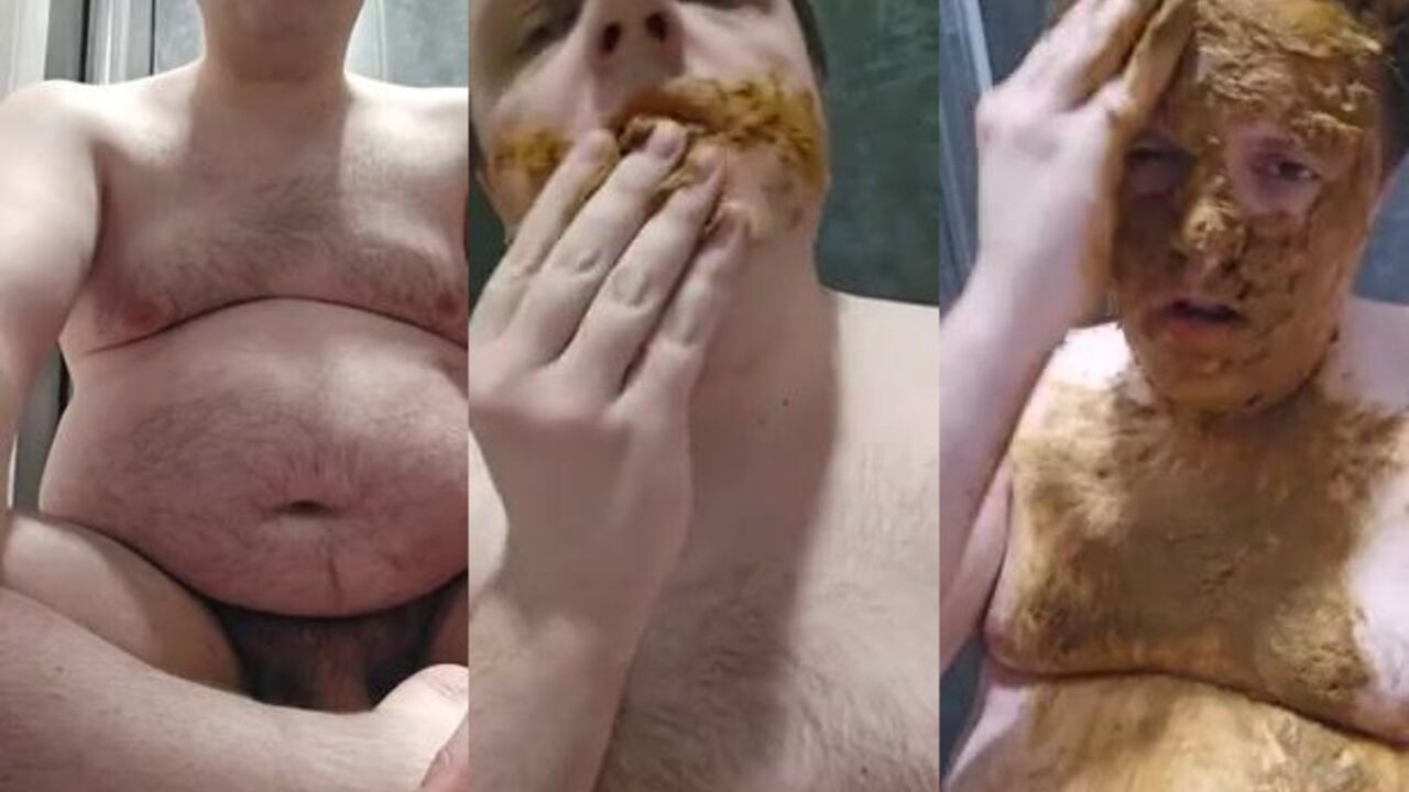 Watch this fat pig scat & eat like a filthy slut