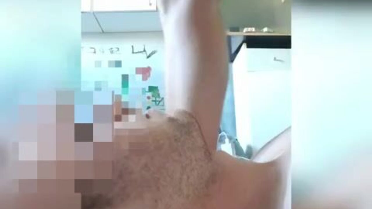 Slave gets his ass licked clean after he swallows his load